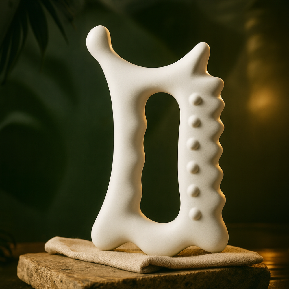 Ergonomic Gua Sha Plate – Facial & Body Wellness Tool