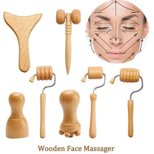 Wooden Facial Roller – Maderotherapy & Relaxation