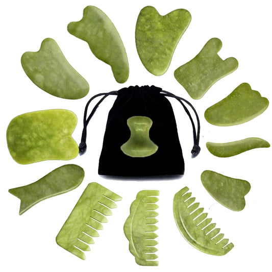 Natural Jade Gua Sha Pen – Precision Acupressure Tool
