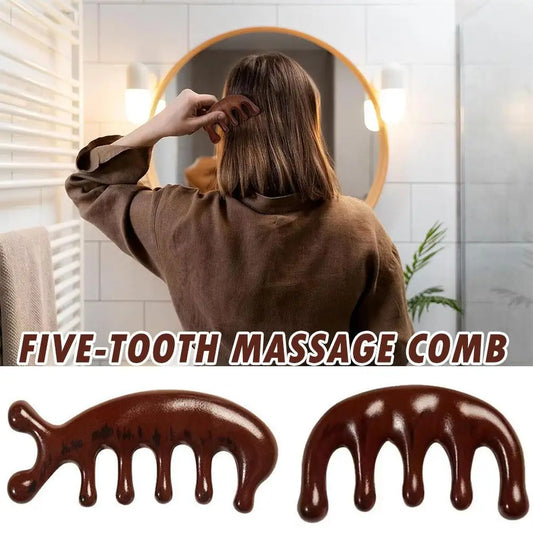 Multi-Function Meridian Comb – Wooden Energy Flow Tool